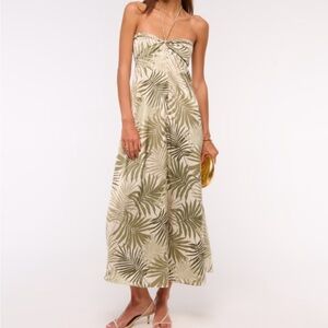 Abercrombie & Fitch Twist Front Flowy Maxi Dress